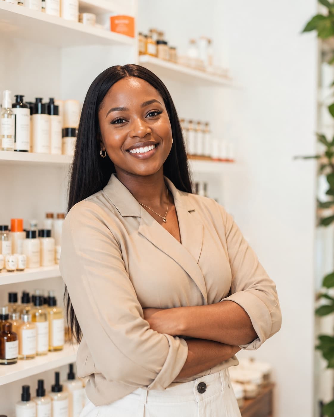 Amaka, who runs a skincare store in Lagos