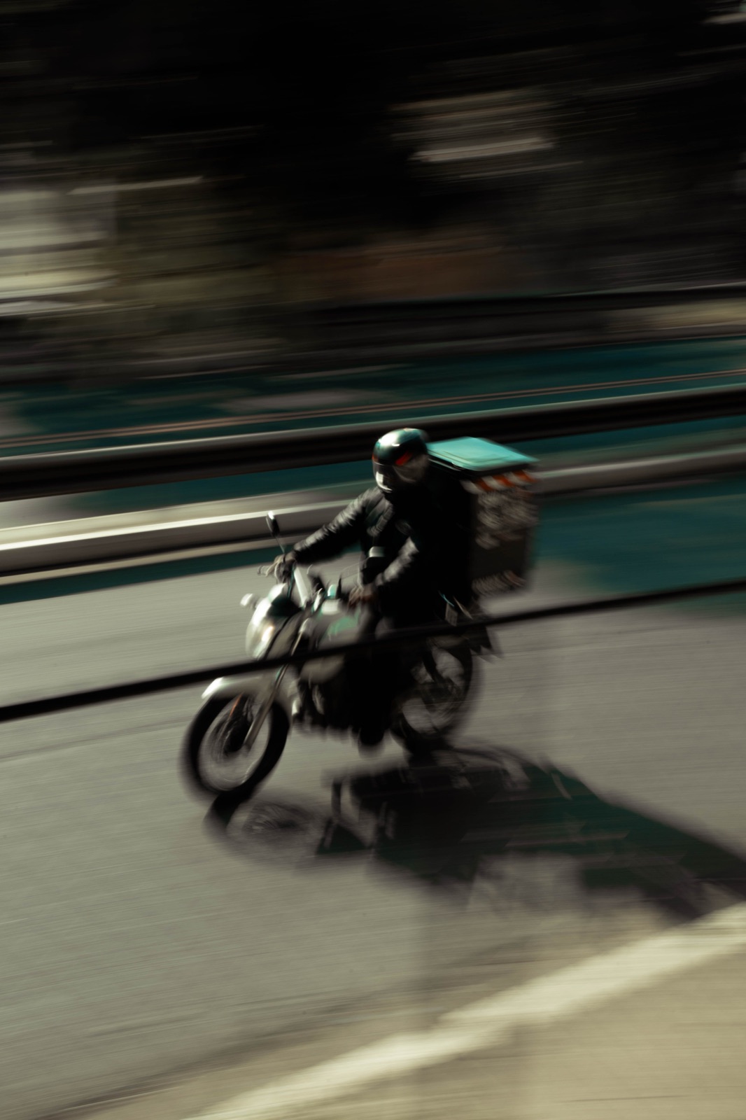 A Relay dispatch rider on the way across Osisioma